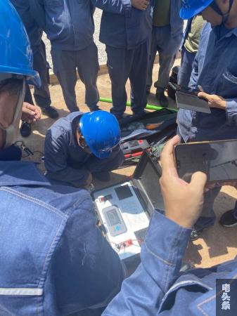 学习使用交直流试送仪配合超声波巡检工作